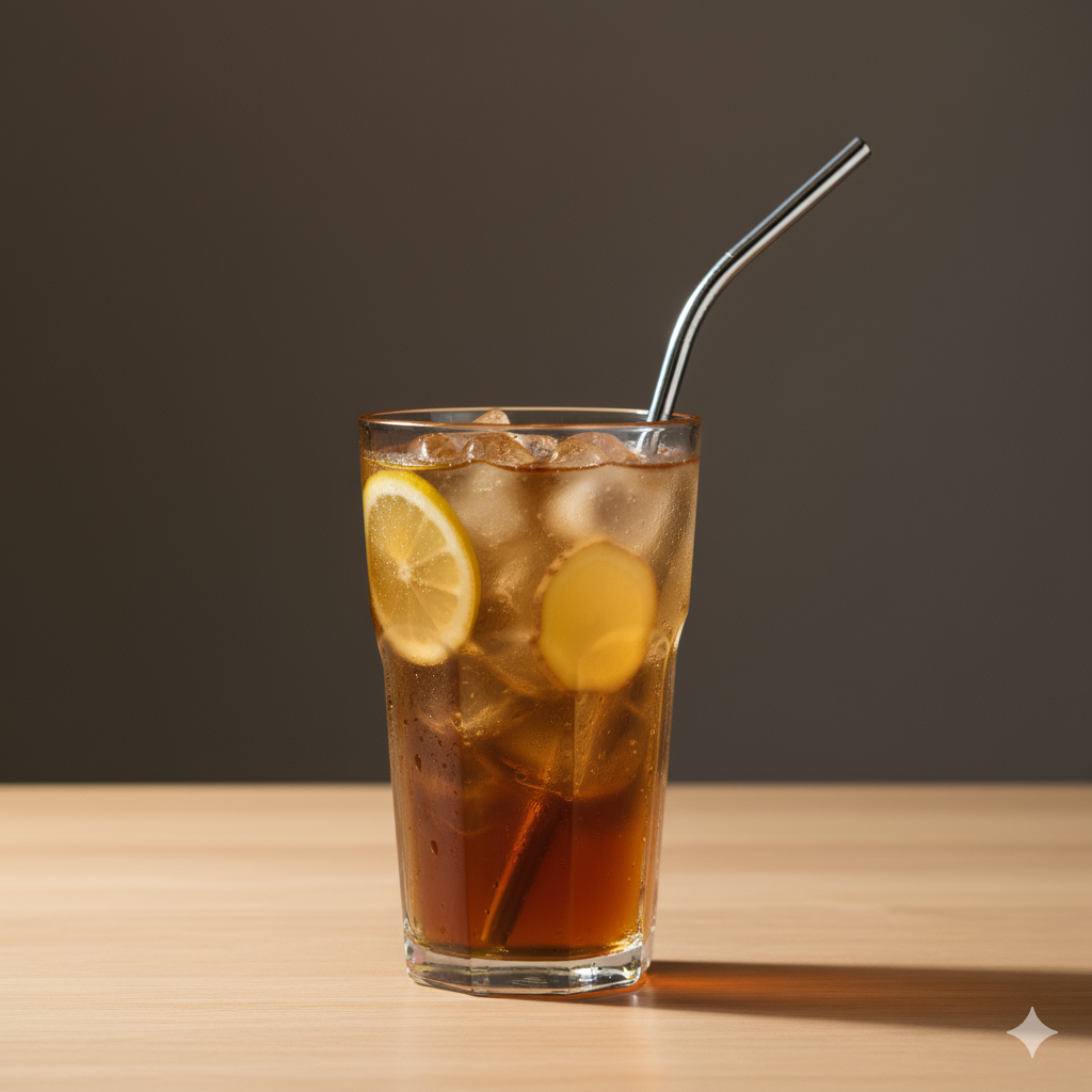 teh jahe lemon dingin